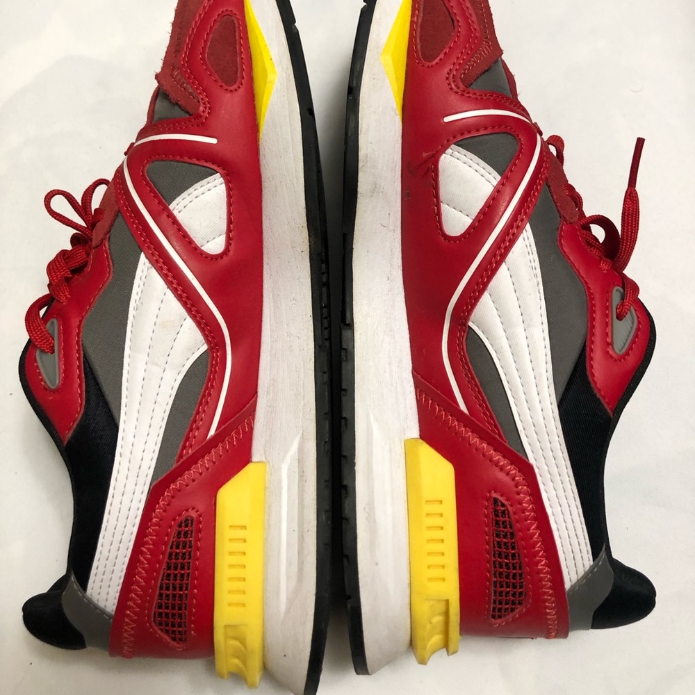 Puma Red White Black Yellow Men's Sneakers